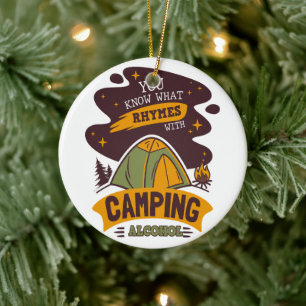 Sie wissen, was Rhymnen mit Camping Alkohol Keramik Ornament