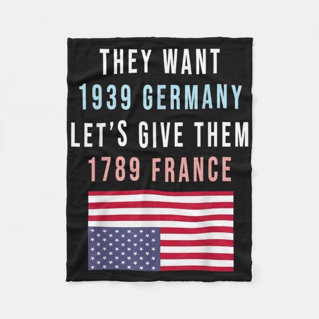 Sie Wollte 19 Deutschland Lasse ihnen 1789 Frankre Fleecedecke (Vorderseite)