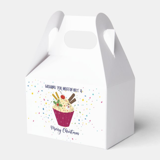 Sie wünschen sich Muffin, aber eine fröhliche Weih Geschenkschachtel (Vorderseite)