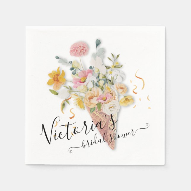 Sie wurde Bouquet-Brautparty entführt Serviette (Vorderseite)