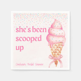 Sie wurde in Brautparty Napkins aufgefressen Serviette