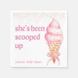 Sie wurde in Brautparty Napkins aufgefressen Serviette