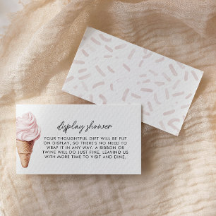 Sie wurde mit Erdbeerdusche aufgerollt Begleitkarte