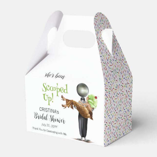 Sie wurde von Pistachio Ice Creme Bridal versenkt Geschenkschachtel (Vorderseite)
