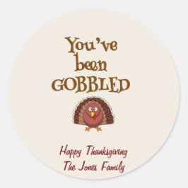 Sie wurden mit Geschenketiketten versehen Runder Aufkleber