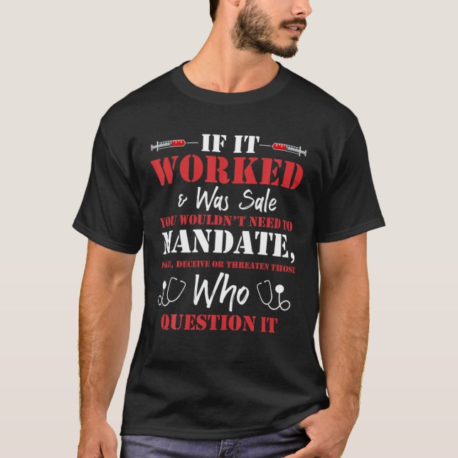 Sie würden nicht gezwungen sein, Gewalt Cool zu ve T-Shirt (Vorderseite)