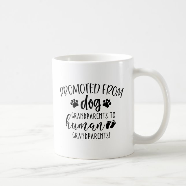 Sie wurden von Hundegründen nach Huma befördert Kaffeetasse (Rechts)