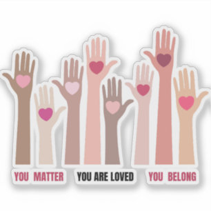 Sie zählen Affirmation Decal Aufkleber