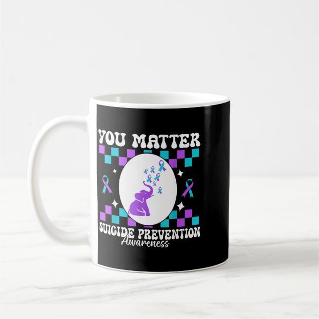 Sie zählen Präventionsbewusstsein Frauen Design Kaffeetasse (Links)
