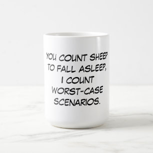 Sie zählen Schafe Kaffeetasse