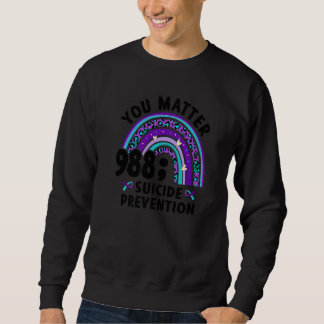 Sie zählen Semikolon 988 Suizidprävention bewusst Sweatshirt