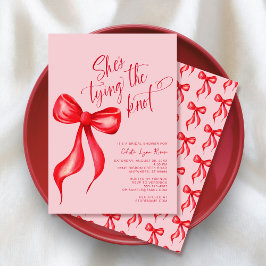 Sie zähmt das Brautparty des rosa Roten Bows. Einladung