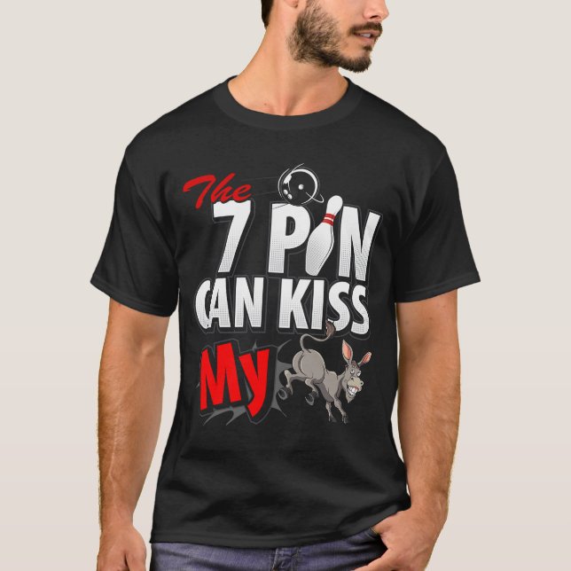 Sieben 7 Buttone können meine 10-Button-Bowling Mä T-Shirt (Vorderseite)