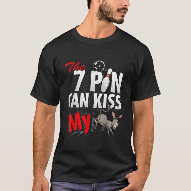 Sieben 7 Buttone können meine lustigen 10 Button B T-Shirt (Vorderseite)