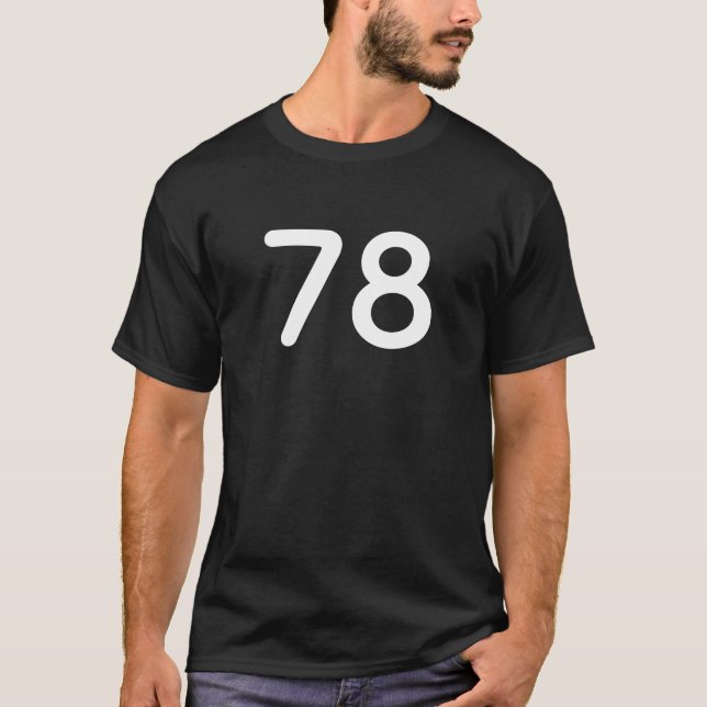 Sieben-Acht ( 78 ) T-Shirt (Vorderseite)