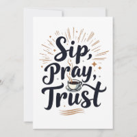 Sieben Beten Vertrauen Kaffee und jesus Lover