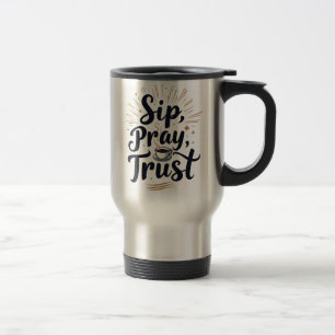 Sieben Beten Vertrauen Kaffee und jesus Lover Reisebecher