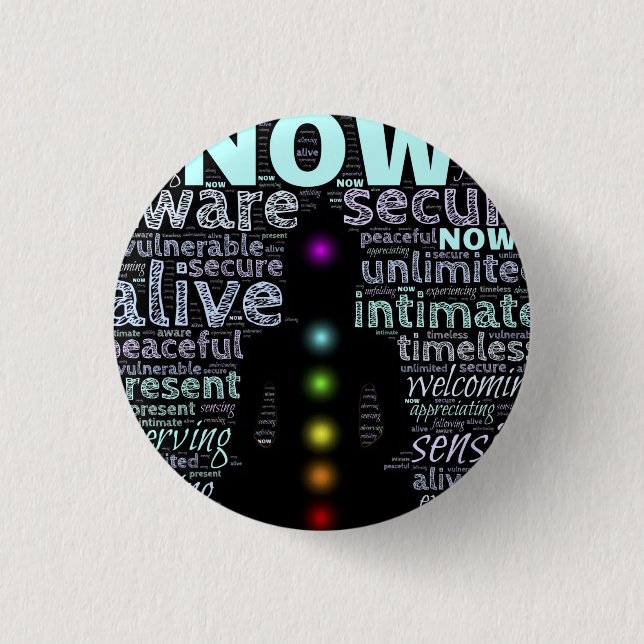 Sieben Chakras Button (Vorderseite)