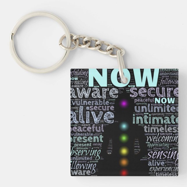 Sieben Chakras Schlüsselanhänger (Vorderseite)