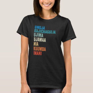 Sieben Grundsätze von Kwanzaa 1 T-Shirt