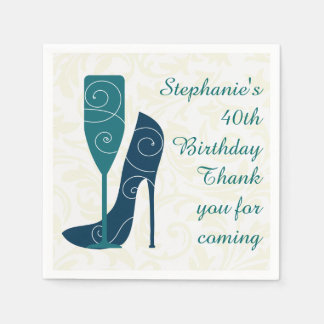 Sieben in Style Wein Champagner Papier Napkins Serviette