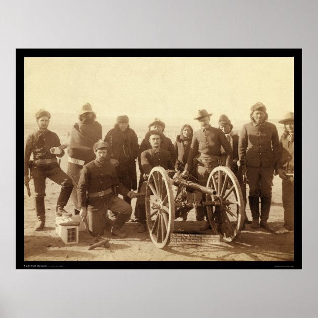 Sieben Indianer & 1. Artillerie SD 1891 Poster (Vorne)