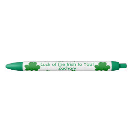 Sieben Kleeblätter Lucky Irish PERSONALIZE NAME Kugelschreiber