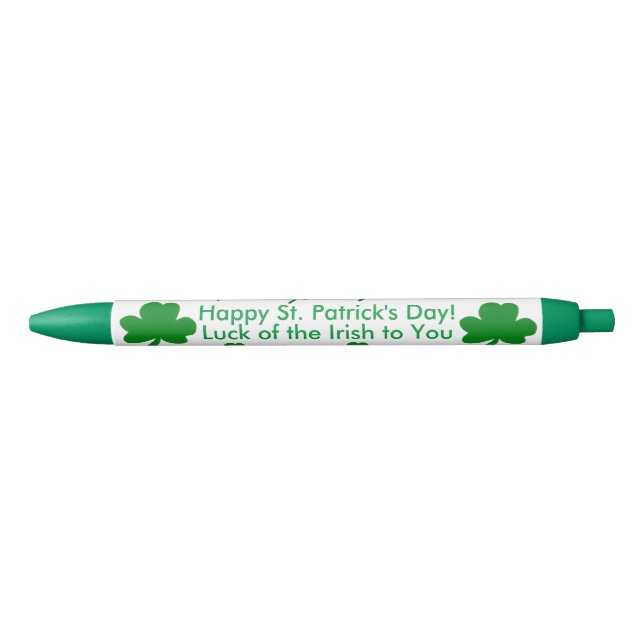 Sieben Kleeblätter Lucky Irish Saint Patrick's Day Kugelschreiber (Vorderseite)