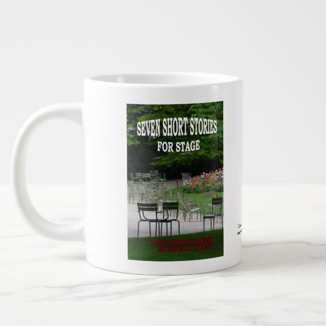 "Sieben Kurze Geschichten für die Bühne" Jumbo-Tasse (Links)