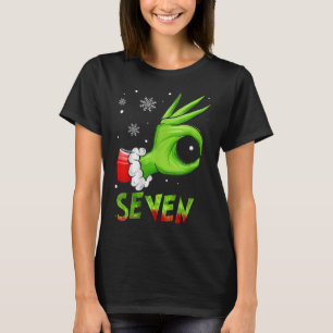 Sieben lustige 6 7 Meme Santa Weihnachten Xmas Leh T-Shirt