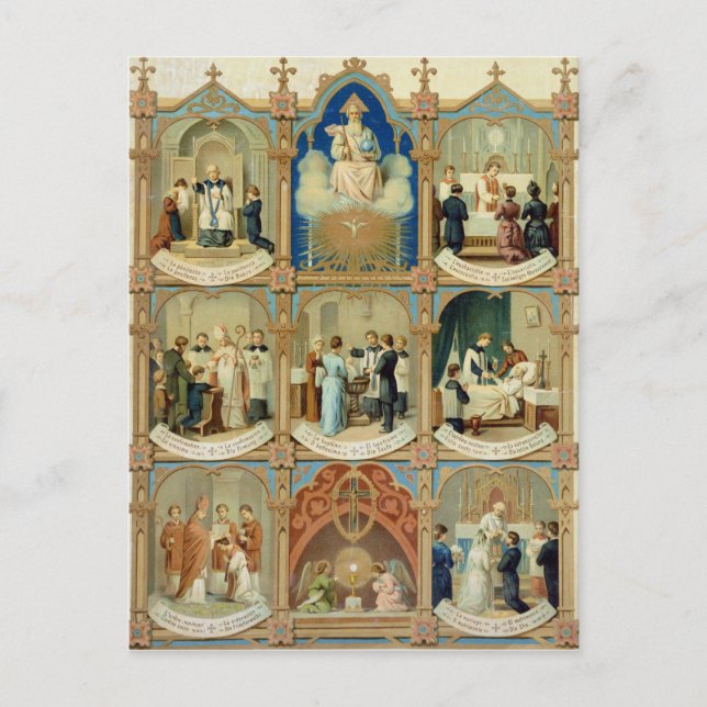 Sieben Sacraments Postkarte (Vorderseite)