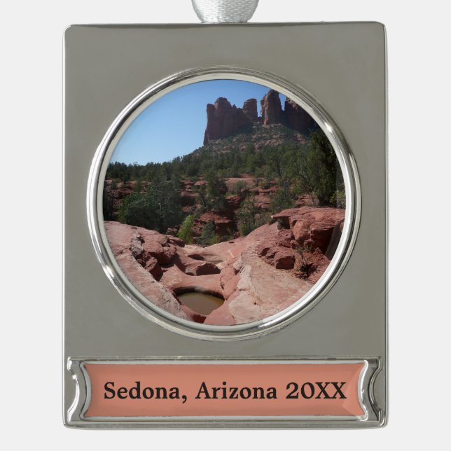 Sieben Sakralpools Banner-Ornament Silber (Vorderseite)