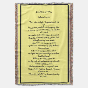 Sieben Säulen der Weisheit , ein Gedicht auf eine Decke