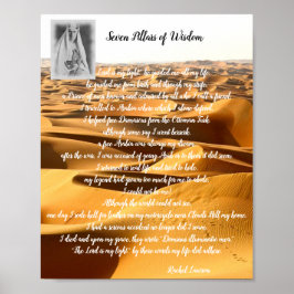 Sieben Säulen der Weisheit ein Gedicht auf T E Law Poster