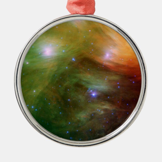 Sieben Schwestern Pleiades Stern-Raum Ornament Aus Metall (Vorne)