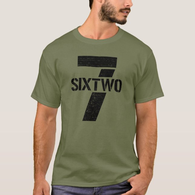Sieben Sechs zwei Schusswaffen Kaliber 7,62 mm Kug T-Shirt (Vorderseite)