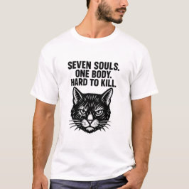 Sieben Seelen Katze  T-Shirt