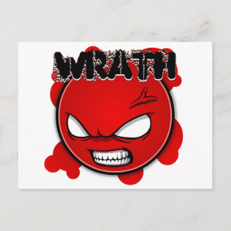 Sieben Sins Faces - Wrath Postkarte
