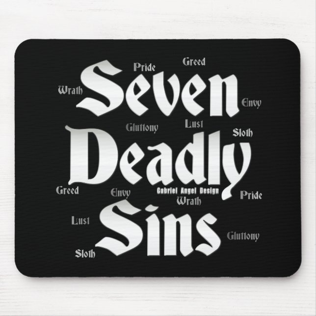 Sieben Sins-Logo Mousepad (Vorne)