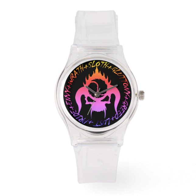 Sieben tödliche Sünden E-Watch für Frauen Armbanduhr (Vorderseite)