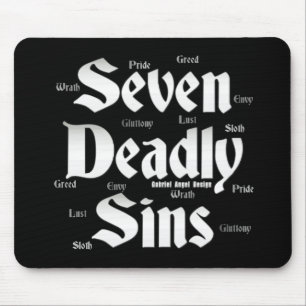 Sieben tödliche Sünden-Logo Mousepad