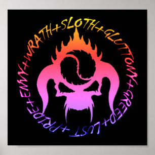 Sieben Todsünster Poster