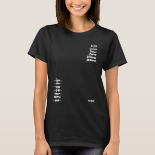 Sieben Tote Sünden und sieben Himmlische Tugenden T-Shirt
