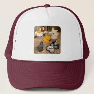 Sieben Trompeter-Tauben Truckerkappe