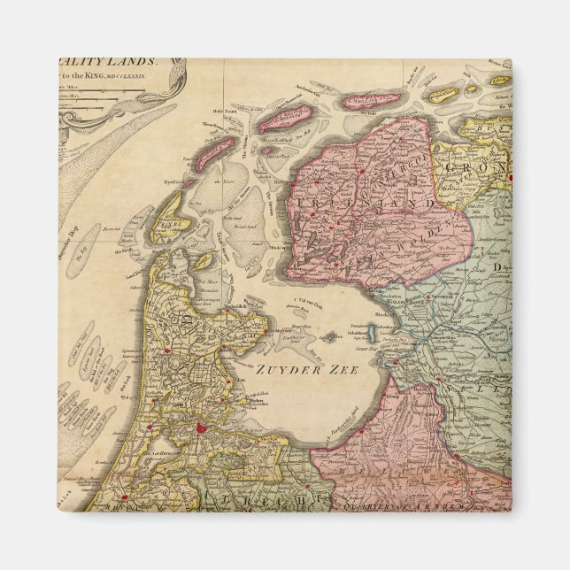 Sieben Vereinigte Provinzen Magnet (Vorne)
