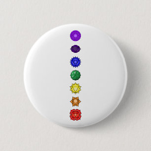 Sieben vertikale chakras button