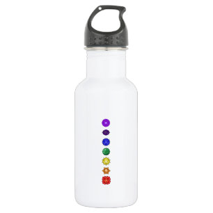 Sieben vertikale Chakras Edelstahlflasche