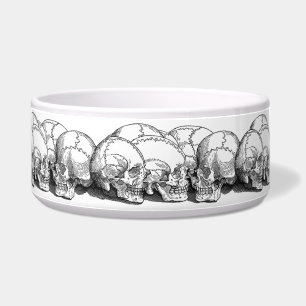Sieben Vintage Schädel Napf