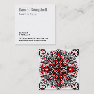 Siebenbürgen inspiriert quadratische visitenkarte