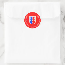 Siebenbürger Sachsen Wappen Runder Aufkleber